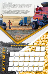 Moore Farms 2023 calendar design September spread