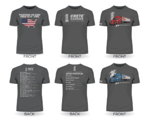 Crete Carrier Corporation Company Store custom t-shirt designs and apparel