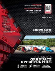 HR Internship and Graduate Opportunities college job fair recruitment card - external panels flattened