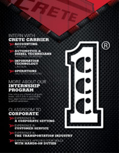 HR Internship and Graduate Opportunities college job fair recruitment card - internal panels flattened